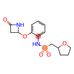 N-(2-((4-oxoazetidin-2-yl)oxy)phenyl)-1-(tetrahydrofuran-2-yl)methanesulfonamideN-(2-((4-oxoazetidin-2-yl)oxy)phenyl)-1-(tetrahydrofuro-2-yl)methaneSulfonamide