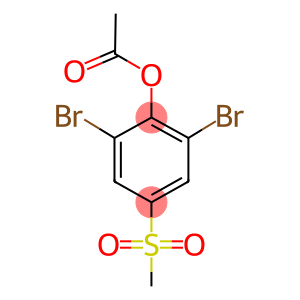 2,6-dibromo-4-(methylsulfonyl)phenyl acetate