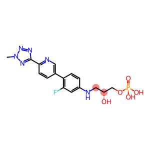 1,2-Propanediol, 3-[[3-fluoro-4-[6-(2-methyl-2H-tetrazol-5-yl)-3-pyridinyl]phenyl]amino]-, 1-(dihydrogen phosphate), (2R)-