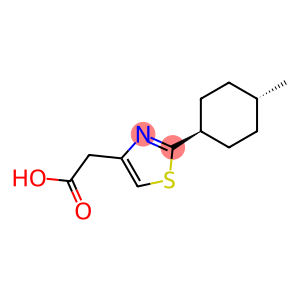 2-{2-[(1r,4r)-4-methylcyclohexyl]-1,3-thiazol-4-yl}acetic acid, trans