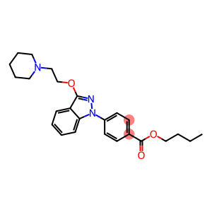 Benzoic acid, 4-[3-[2-(1-piperidinyl)ethoxy]-1H-indazol-1-yl]-, butyl ester