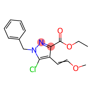 ethyl 1-benzyl-5-chloro-4-(2-methoxyvinyl)-1H-pyrazole-3-carboxylate