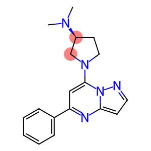 (3S)-N,N-Dimethyl-1-(5-phenylpyrazolo[1,5-a]pyrimidin-7-yl)-3-pyrroldinamine