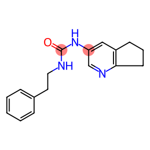 N-(6,7-Dihydro-5H-cyclopenta[b]pyridin-3-yl)-N′-(2-phenylethyl)urea