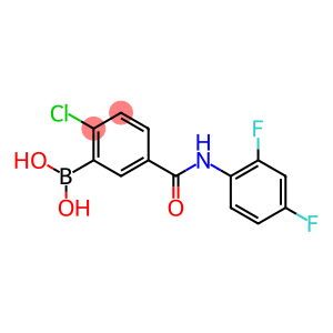 2-chloro-5-(2,4-difluorophenylcarbamoyl)benzeneboronic acid