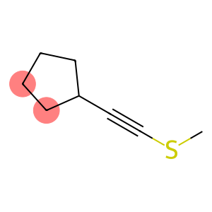 Cyclopentane, [(methylthio)ethynyl]- (9CI)