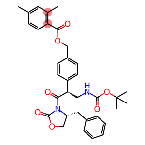 Benzoic acid, 2,4-dimethyl-, [4-[(1S)-1-[[[(1,1-dimethylethoxy)carbonyl]amino]methyl]-2-oxo-2-[(4R)-2-oxo-4-(phenylmethyl)-3-oxazolidinyl]ethyl]phenyl]methyl ester