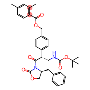 Benzoic acid, 2,4-dimethyl-, [4-[(1R)-1-[[[(1,1-dimethylethoxy)carbonyl]amino]methyl]-2-oxo-2-[(4S)-2-oxo-4-(phenylmethyl)-3-oxazolidinyl]ethyl]phenyl]methyl ester