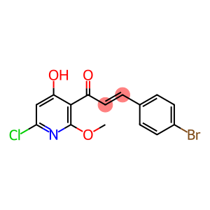 (E)-3-(4-bromophenyl)-1-(6-chloro-4-hydroxy-2-methoxypyridin-3-yl)prop-2-en-1-one