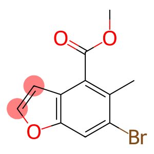 4-Benzofurancarboxylic acid, 6-bromo-5-methyl-, methyl ester