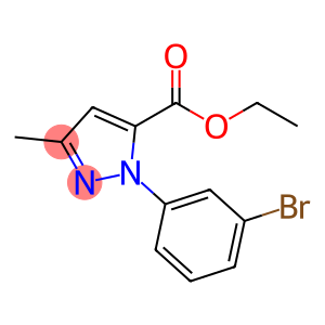 1H-Pyrazole-5-carboxylic acid, 1-(3-bromophenyl)-3-methyl-, ethyl ester