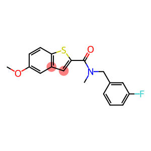N-(3-氟苄基)-5-甲氧基-N-甲基苯并[B]噻吩-2-甲酰胺