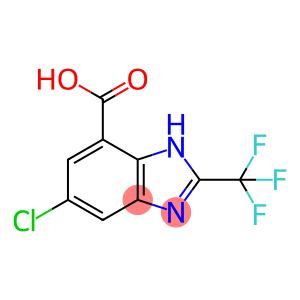 6-氯-2-(三氟甲基)-1H-苯并[d]咪唑-4-羧酸