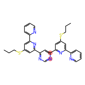 Pyrimidine, 4,6-bis[4-(propylthio)[2,2'-bipyridin]-6-yl]-