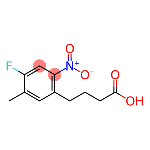 4-(4-fluoro-5-Methyl-2-nitrophenyl)butanoic acid