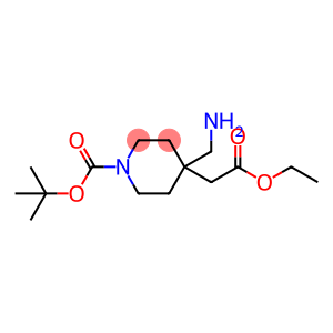 4-Piperidineacetic acid, 4-(aminomethyl)-1-[(1,1-dimethylethoxy)carbonyl]-, ethyl ester