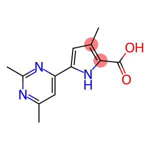 1H-Pyrrole-2-carboxylic acid, 5-(2,6-dimethyl-4-pyrimidinyl)-3-methyl-