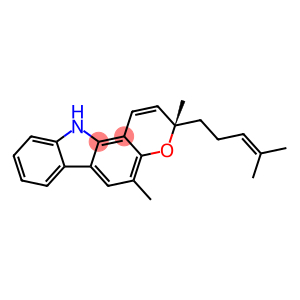 Pyrano[3,2-a]carbazole, 3,11-dihydro-3,5-dimethyl-3-(4-methyl-3-penten-1-yl)-, (3S)-