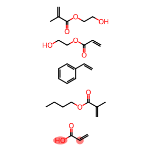 2-Propenoic acid, 2-methyl-, butyl ester, polymer with ethenylbenzene, 2-hydroxyethyl 2-methyl-2-propenoate, 2-hydroxyethyl 2-propenoate and 2-propenoic acid