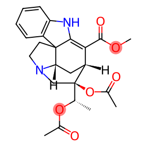 (19S)-2,16-Didehydro-19,20-diacetoxycuran-17-oic acid methyl ester