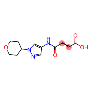 4-Oxo-4-[(1-tetrahydro-2H-pyran-4-yl-1H-pyrazol-4-yl)amino]but-2-enoic acid