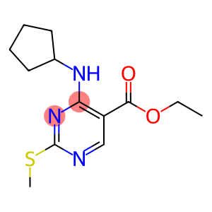 4-(环戊基氨基)-2-(甲硫基)嘧啶-5-甲酸乙酯