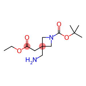 tert-butyl 3-(aminomethyl)-3-(2-ethoxy-2-oxo-ethyl)azetidine-1-carboxylate