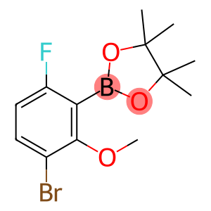 2-(3-bromo-6-fluoro-2-methoxyphenyl)-4,4,5,5-tetramethyl-1,3,2-dioxaborolane