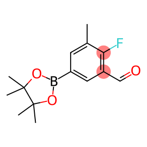 2-氟-3-甲基-5-(4,4,5,5-四甲基-1,3,2-二氧硼杂环戊烷-2-基)苯甲醛