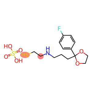 2-[3-[2-(p-Fluorophenyl)-1,3-dioxolan-2-yl]propyl]aminoethanethiol sulfate