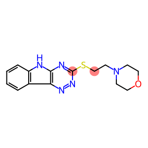 2-(4-morpholinyl)ethyl 5H-[1,2,4]triazino[5,6-b]indol-3-yl sulfide