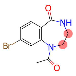 1-acetyl-8-bromo-2,3,4,5-tetrahydro-1H-1,4-benzodiazepin-5-one