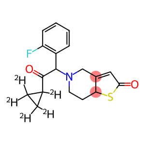 5-[1-(2-fluorophenyl)-2-oxo-2-(1,2,2,3,3-pentadeuteriocyclopropyl)ethyl]-4,6,7,7a-tetrahydrothieno[3,2-c]pyridin-2-one