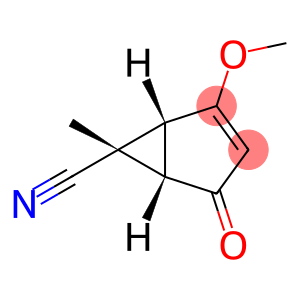 Bicyclo[3.1.0]hex-2-ene-6-carbonitrile, 2-methoxy-6-methyl-4-oxo-, (1R,5S,6R)-rel- (9CI)