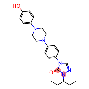 4-(4-(4-(4-hydroxyphenyl)piperazin-1-yl)phenyl)-1-(pentan-3-yl)-1H-1,2,4-triazol-5(4H)-one