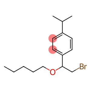 Benzene, 1-[2-bromo-1-(pentyloxy)ethyl]-4-(1-methylethyl)-