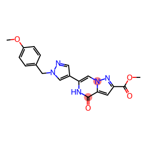Pyrazolo[1,5-a]pyrazine-2-carboxylic acid, 4,5-dihydro-6-[1-[(4-methoxyphenyl)methyl]-1H-pyrazol-4-yl]-4-oxo-, methyl ester