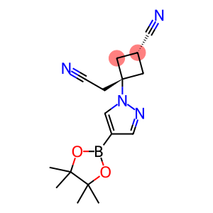 (1r,3r)-3-(cyanomethyl)-3-(4-(4,4,5,5-tetramethyl-1,3,2-dioxaborolan-2-yl)-1H-pyrazol-1-yl)cyclobutane-1-carbonitrile