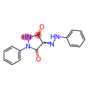 3,4,5-Pyrazolidinetrione, 1-phenyl-, 4-(2-phenylhydrazone)