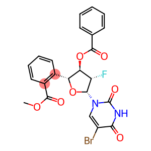 5-溴-1-(3,5-二-O-苯甲酰基-2-脱氧-2-氟-BETA-D-阿拉伯呋喃糖基)-2,4(1H,3H)-嘧啶二酮