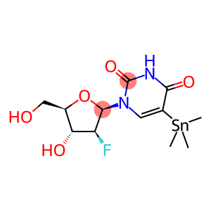 2,4(1H,3H)-Pyrimidinedione, 1-(2-deoxy-2-fluoro-β-D-arabinofuranosyl)-5-(trimethylstannyl)-