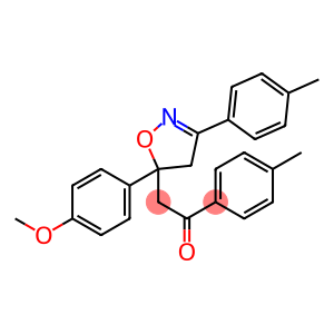 Ethanone, 2-[4,5-dihydro-5-(4-methoxyphenyl)-3-(4-methylphenyl)-5-isoxazolyl]-1-(4-methylphenyl)-