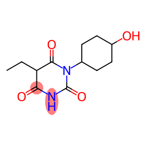 2,4,6(1H,3H,5H)-Pyrimidinetrione, 5-ethyl-1-(4-hydroxycyclohexyl)-