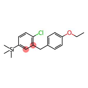 Benzene, 1-chloro-2-[(4-ethoxyphenyl)methyl]-4-(trimethylsilyl)-