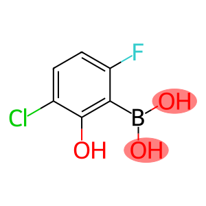 3-Chloro-6-fluoro-2-hydroxyphenylboronic acid