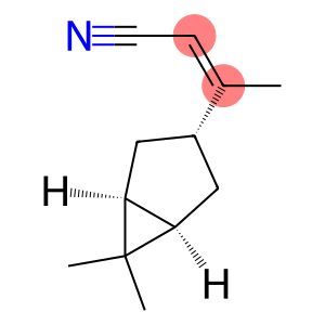 2-Butenenitrile,3-(6,6-dimethylbicyclo[3.1.0]hex-3-yl)-,(1-alpha-,3-alpha-,5-alpha-)-(9CI)