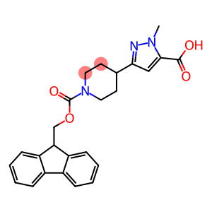 3-(1-{[(9H-fluoren-9-yl)methoxy]carbonyl}piperidin-4-yl)-1-methyl-1H-pyrazole-5-carboxylic acid