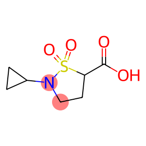 2-cyclopropyl-1,1-dioxo-1lambda6,2-thiazolidine-5-carboxylic acid