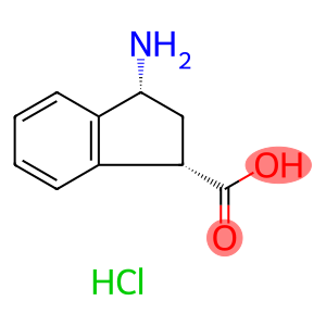 1H-Indene-1-carboxylic acid, 3-amino-2,3-dihydro-, hydrochloride (1:1), (1S,3R)-