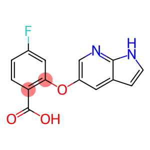 4-fluoro-2-(1H-pyrrolo[2,3-b]pyridin-5-yloxy)benzoic acid